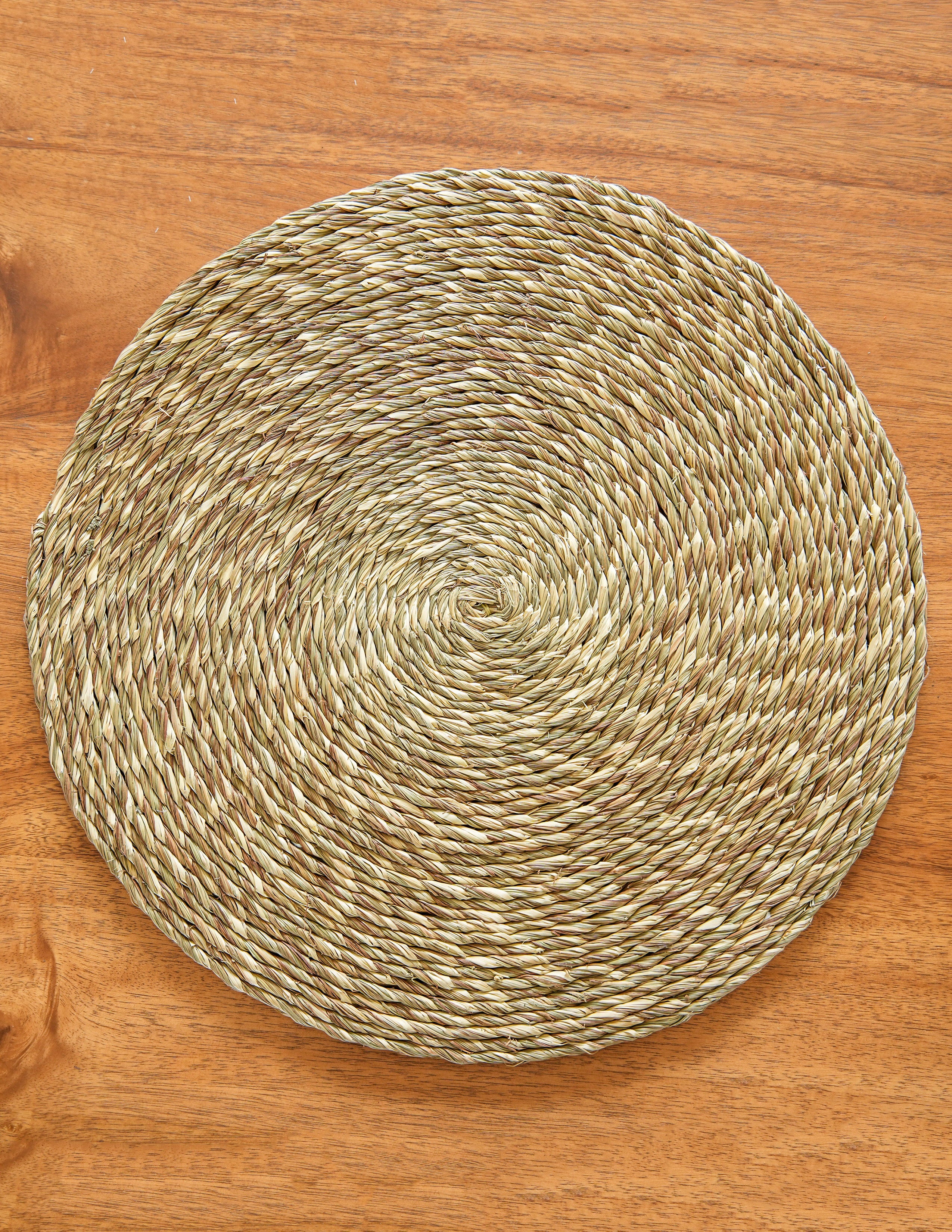 Handmade Sabai Grass Round Mats